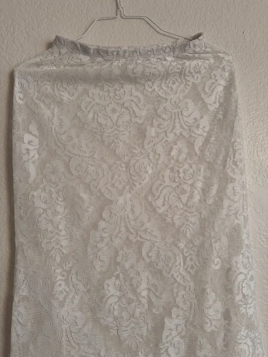 SHEIN White Floral Lace Maxi Skirt - Picture 6 of 7